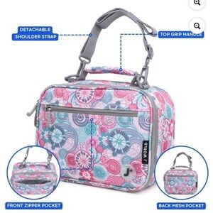J WORLD Insulated Lunch Bag~Blue Raspberry~NWOT